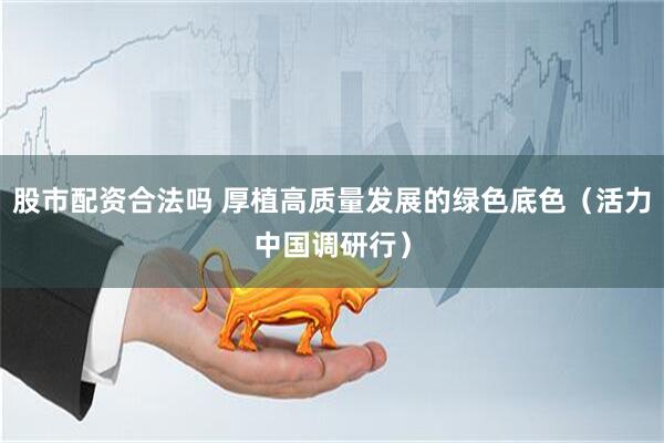 股市配资合法吗 厚植高质量发展的绿色底色（活力中国调研行）